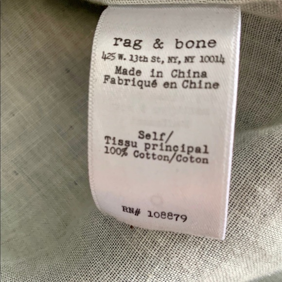 Rag and Bone denim button down. - Picture 6 of 8